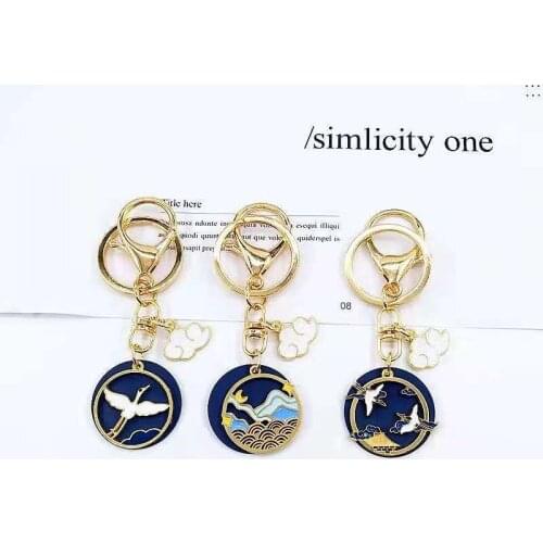 New Cute Cartoon Keychain Animal Series Keychain Couple Backpack Car Pendant Ins Metal Rubber Jewelry Creative Travels Souvenirs