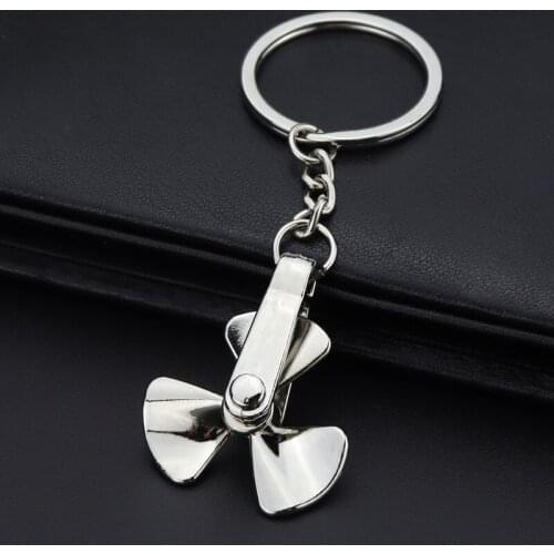 3D propeller keychain rotatable creative key chain key holder high quality portachiavi chaveiro llaveros hombre bag charm