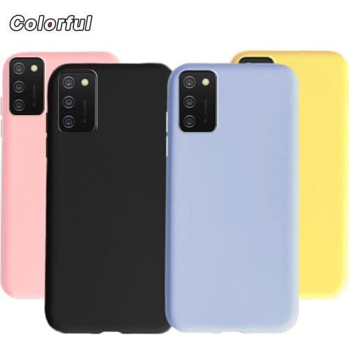 Phone Case For Samsung Galaxy A03S A02S Liquid Silicone Soft TPU Cover Funda For Samsung A03S A03 S SM-A037F Coque Bumper Shell
