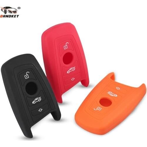 Dandkey 3 Buttons Silicone Key Cover Case Fob Protector For Bmw M1 M2 M3 E46 E53 F30 F10 F20 F30 X1 X3 X4 X6 335 328 535 650
