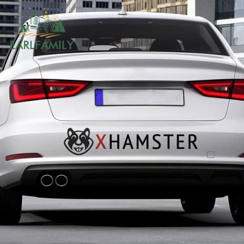 EARLFAMILY 43cm x 9.5cm Auto Car Stickers and Decals for XHAMSTER Website Graphics Trunk Window Door Waterproof Vinyl Decor Wrap