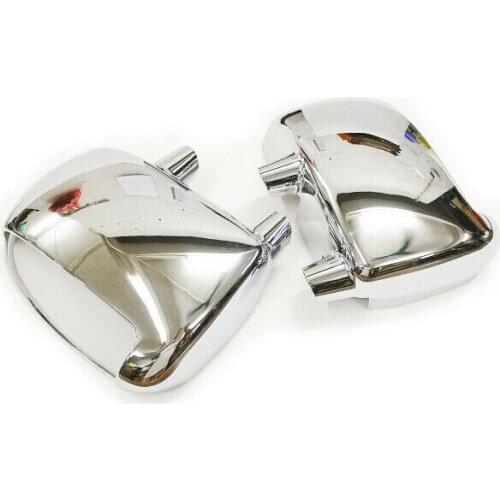 Chrome Side Mirror Cover W/ Turn Signal Cutout For 1999-2007 Ford Super Duty F250/350/450/550 (FOR MIRROR WITH TURN SIGNAL ONLY)