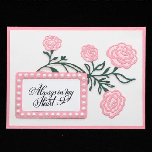 KSCRAFT Flower Frame Metal Cutting Dies Stencils for DIY Scrapbooking/photo album Decorative Embossing DIY Cards