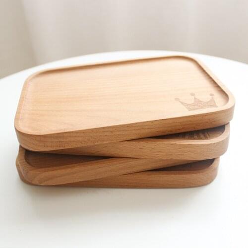 Pizza Tray Baking Tray with Handle Pizza Pan Breadboard Wooden tray Pizza Board Western Steak Plate Cake Plate for Kitchen