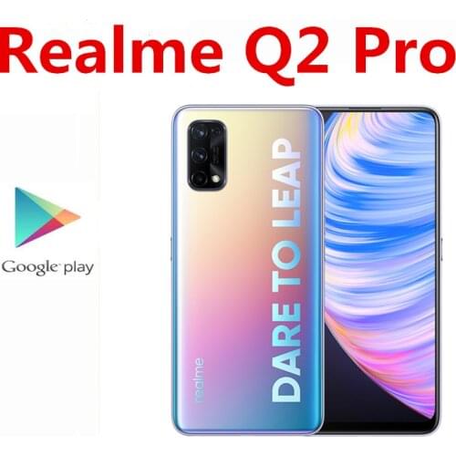 Original Realme Q2 Pro 5G Mobile Phone 6.5" 120HZ 2400X1080 Dimensity 800U 65W Super Charger 8GB RAM 256GB ROM 48.0MP 5 Cameras