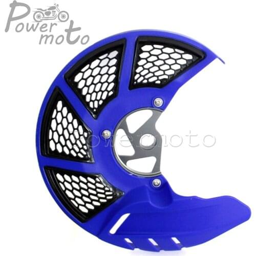 Motorcycle Front X Brake Disc Rotor Guard for Yamaha YZ 250 450 F FX YZ250F YZ450F YZ250FX YZ450FX 2014-2018 Blue White