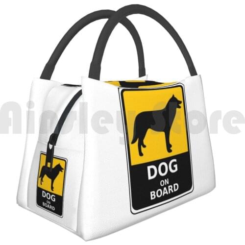 Portable Insulation Bag Dog On Board Sing Dog On Board Dog Dogs Shield Note Sign Dog Sign Dog Love Dog Lover