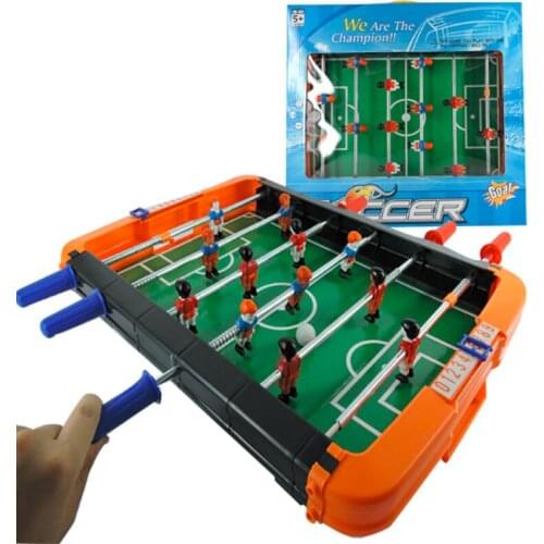 Portable Mini Table Football Soccer Game Set Parent-child interaction Toys with 2 Balls & Score Keeper for Adults Kids