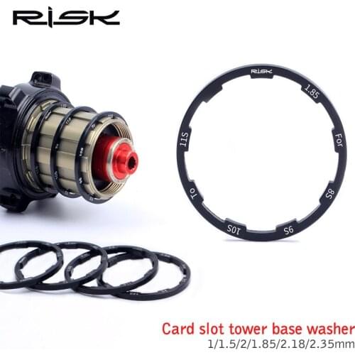 Bicycle Hub Spacers MTB Bottom Bracket Washer Cassette Flywheel Gasket Aluminium Alloy Road Bike Washer 1/1.5/2/1.85mm 10S 11S