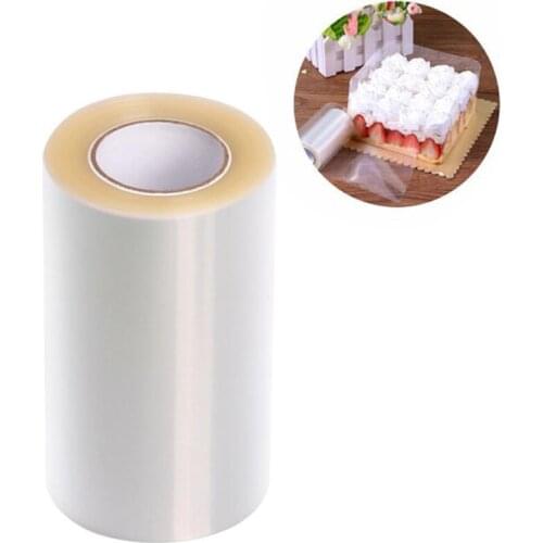 Transparent Clear Cake Baking Collar Kitchen Cake Wrapping Film Tape Surround Acetate Film Lining Rings Cake Decorating Mold