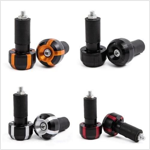 Handle Bar Ends Grips Universal for Suzuki GSXR 600 For Honda CBR 600 7/8" 22mm Motorcycle Handlebar Counterweight Plug Slider