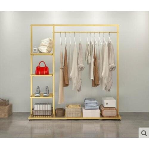 Tieyi clothing store display rack, hat rack, clothes rack, floor type simple European style clothes rack