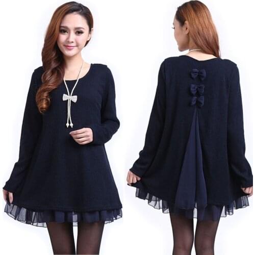 Spring/autumn womens clothing knitted shirts womens t shirts princess t shirts womens tees tops