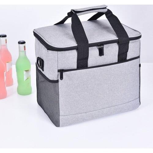 Large Capacity Waterproof Cooler Bag Insulated Thermal Lunch Bags For Women Picnic Bento Food Storage Portable Box Tote X592D