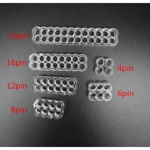 High quality Round Acrylic Cable Combs for 18AWG/16awg single sleeved wire-2pcs