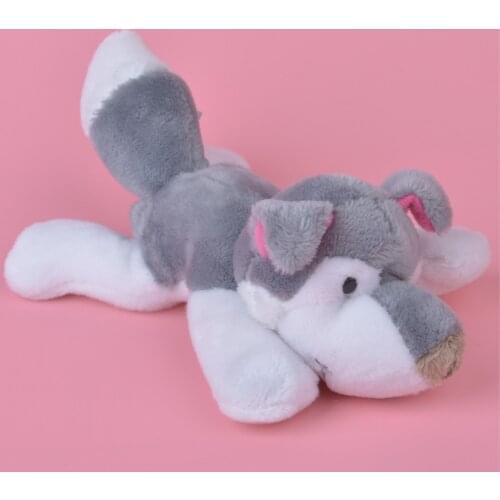 1 Pcs Grey Color Husky Dog Plush Fridge Magnet Toy, Kids Child Doll Gift Free Shipping