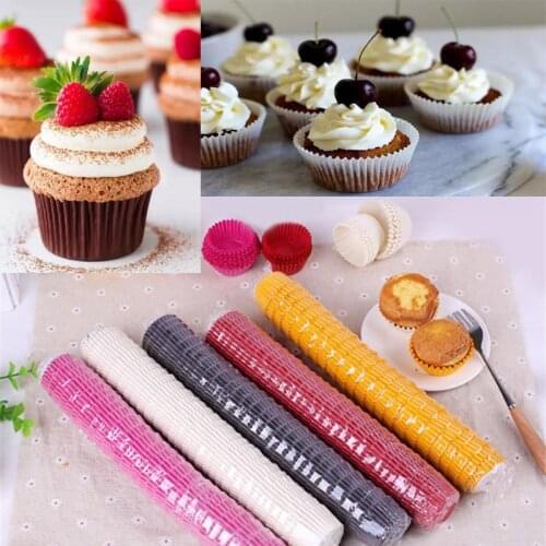 1000PCS 25x21mm Mini Colorful Paper Cake Cupcake Liner Baking Muffin Box Cup Case Party Tray Cake Mold Decorating Tools Kitchen