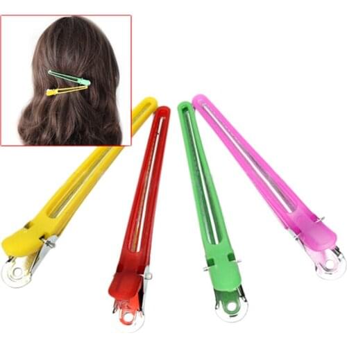 12 Pcs/Bag Hair Clips Colorful Hairdressing Salon Sectioning Clips Clamps Hair Styling Grip for Women Girls Wholesale