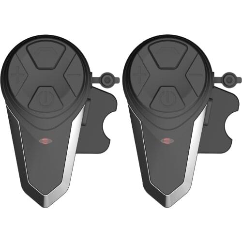 2 Pcs BT-S3 Motorcycle Helmet Intercom Motorbike Wireless Bluetooth Headset Waterproof Interphone FM Radio Function Headphone
