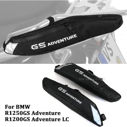 2014 - Motorcycle Frame Side Pockets luggage rack Travel Placement Waterproof Bag For BMW R1200GS ADV LC R1250GS Adventure