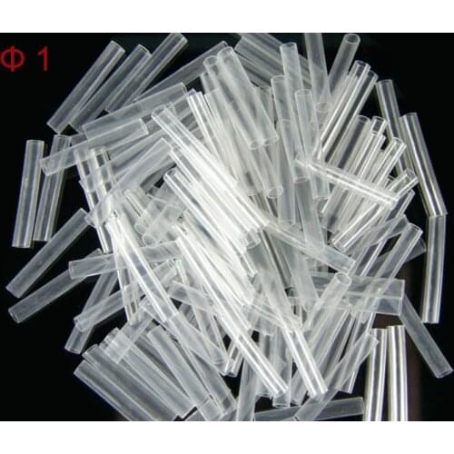 30M 1mm Dia Ratio 2:1 Clear Transparent Non Halogen Thick Wall Soft Audio Cable Headset Line Heat Shrink Shrinkable Tube