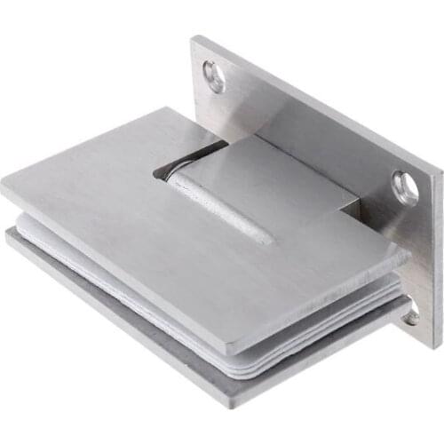 8-12mm Glass Door Hinge Bathroom Shower Door Frameless Bracket Wall Mounted Door Hinges C90D