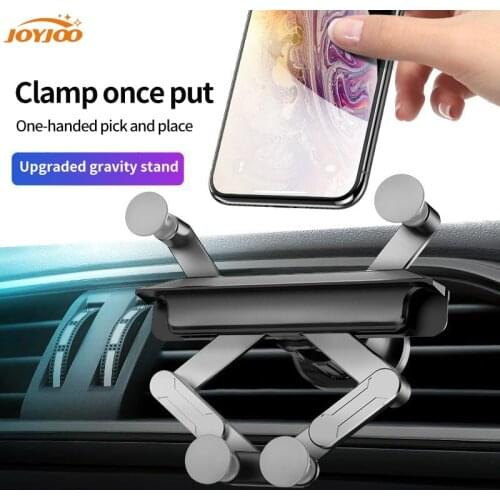 Gravity Mini Car Phone Holder Invisible Car Bracket Air Outlet Phone Bracket GPS Stand For iPhone 12 11 Pro 8 Samsung
