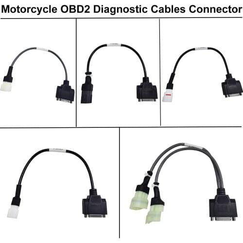 EFI Motorcycle OBD2 Diagnoctic Adapter Cables And Connetors 16PIN Diagnostic Tools Accessories For M100