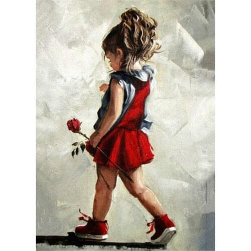 DIY,Diamond Embroidery,little girl rose,angels,baby,5d Diamond Painting,Cross Stitch,3D,Diamond Mosaic,home Decoration,Christmas