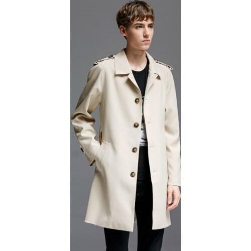 EyeTornado Men's Long Trench Coats