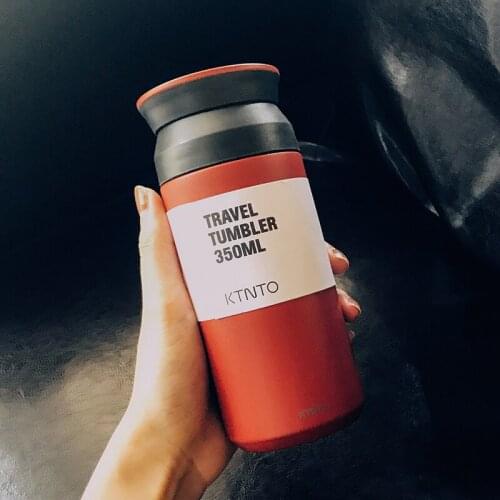 Hot sale 350ml Classic 304 Stainless steel Double Layer Travel Mug Insulated Thermos Cup Milk Tea Bottle Coffee Vacuum Flasks