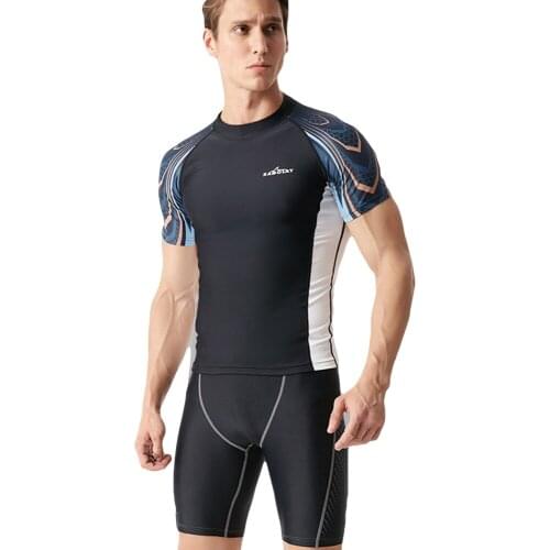 Adult Swimsuit One Piece Beach Sun Protection Rash Guard Swimwear With Sleeves Diving Men Swimming Surfing Long Sleeve Swimsuit