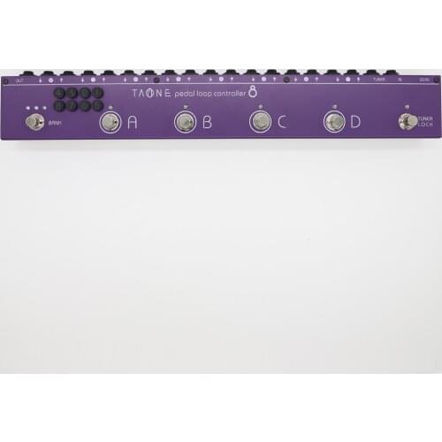 MOEN Guitar Effect Pedal Commander Effects Loop System Guitar Pedal Support 8 Loops 12 Recall Presets Tuner Connection Purple