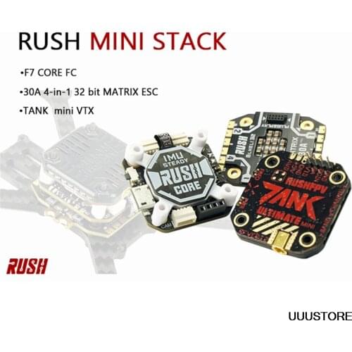 RUSH FPV TANK Stack RUSH CORE F7 & MATRIX 32bit 30A ESC FPV Combo Multi Rotor Parts For FPV Racing