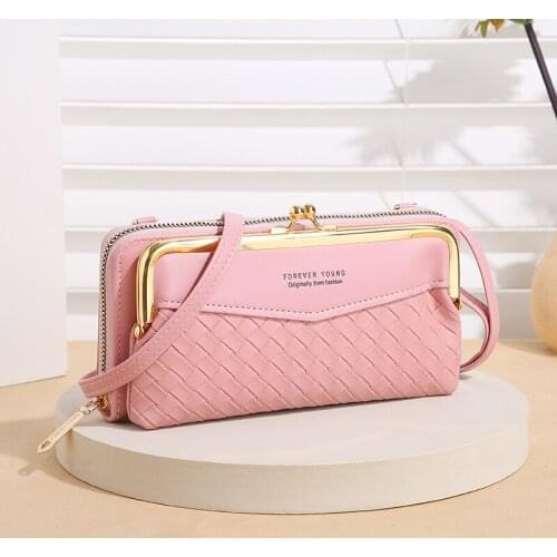 2021 New Women Crossbody Bags For Phone Pocket Fashion Lager Capacity Messenger Shoulder Bag Female Zipper Horizontal Wallet