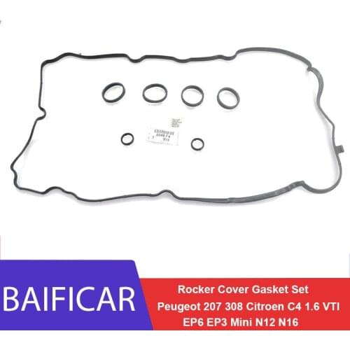 Baificar Brand Engine Seals Gasket Rocker Cover Gasket Set 0249F4 For Peugeot 207 308 Citroen C4 1.6 VTI EP6 EP3 Mini N12 N16