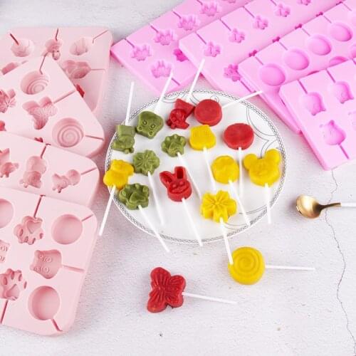 Silicone Lollipop Mould Pop Mold DIY Lollipop Jelly and Candy Molds Cake Mold Maker Tray Decorating Form Silicone Bakeware