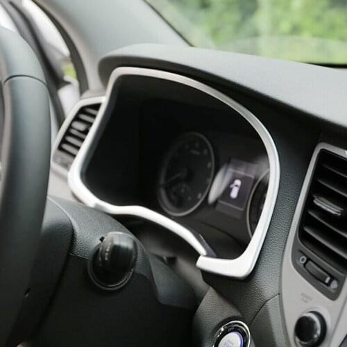 For Hyundai Tucson Chrome Accessories 2015 2016 2017 2018 2019 ABS Inner Instrument Gauge Panel Cover Trim Car Styling