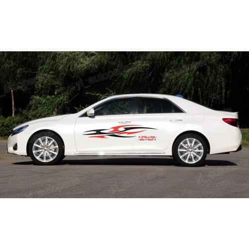 1 Set 59"X 10.8" Car Truck Body Side Vinyl Graphic Sticker Stripe Decal S53