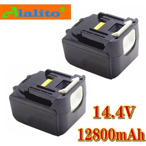 14.4V 12800mAh Drills Battery For Makita BL1430 Replacement Rechargeable Lithium Ion LXT200 BL1415 194558-0 194559-8 194066-1