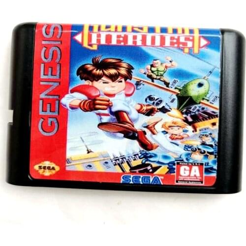 Gunstar Heroes 16 bit MD Memory Card for Sega Mega Drive 2 for SEGA Genesis Megadrive