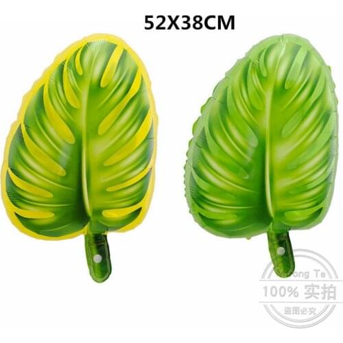 50pcs Tree Leaves Balloons Hot Summer Theme Party Decorations Palm Leaves for Wedding Birthday Party Supplies Kids Toy Air Globo
