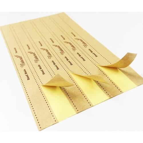 600 Pcs/lot Long Handmade Natural Sticker Vintage Kraft Label Sticker DIY For Gift Cake Baking Sealing Scrapbooking Sticker