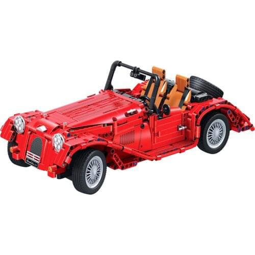 7062 red convertible car building blocks DIY Educational bricks toys for children Christmas Gift
