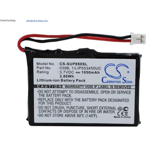 Cameron Sino 1050mAh Battery for Microtracker 01-065-0625-0, GPRS, SMS, 039B, 1/LIP553450UC For Sureshotgps 1110-1, 8800, 8850
