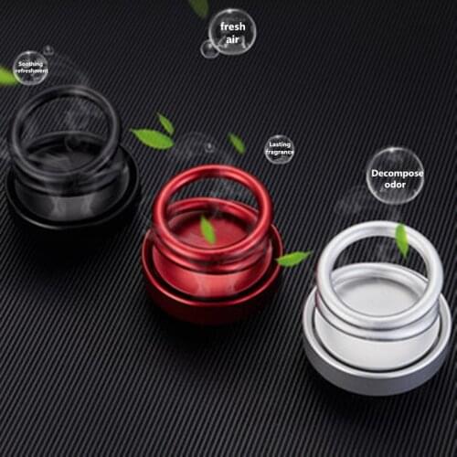 Car perfume seat double ring magnetic suspension rotating aromatherapy high-end car interior decoration box