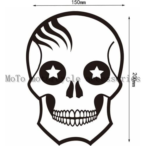 Free shipping Motorcycle decoration skulls applique stickers For applique waterproof Decals Stickers