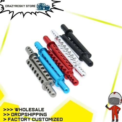 Body Post RCAWD 2PCS Alloy Aluminum For 1/10 Rc Hobby Model Car Crawler Axial Yeti AX31019 90026 90025 Hopup Parts