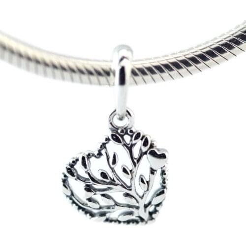 DIY Beads Charms Silver 925 Original Bracelet Sterling-Silver-Jewelry Flourishing Hearts Bead for jewelry Berloque Perles