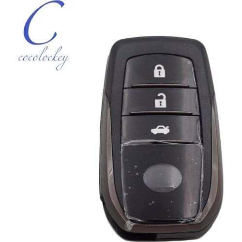 Cocolockey 3 Button Smart Remote Key Shell For Toyota Corolla Camry Crown RAV4 Car Key Case Fob Control Housing NO LOGO